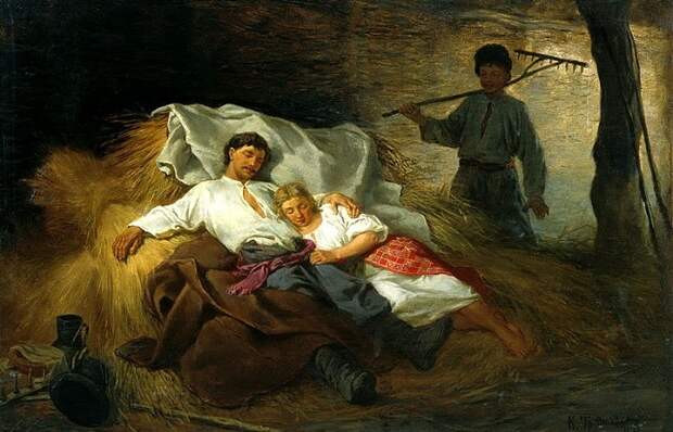 На сеновале, 1872 (700x450, 142Kb)