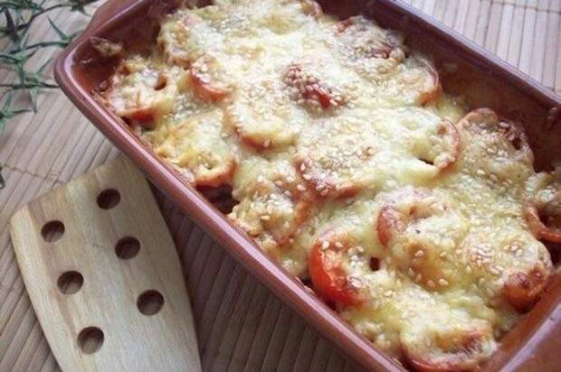 Кабачки с грибами под сыром, из духовки