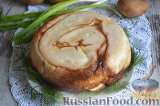 Фото к рецепту: Пирог с картофелем