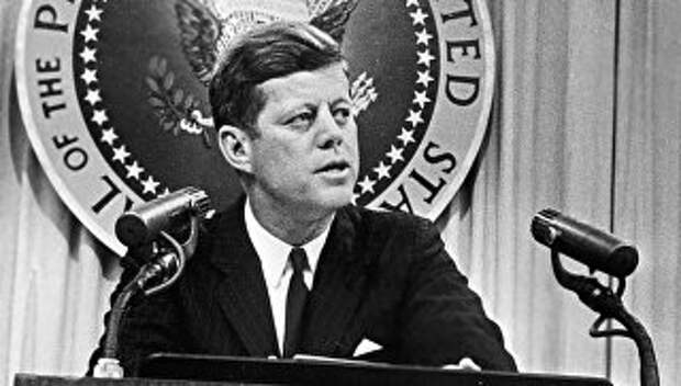 Президент США Джон Кеннеди. Архивное фото Президент США Джон Кеннеди. Архивное фото