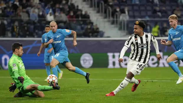 «Зенит» уступил «Ювентусу» в матче Лиги чемпионов