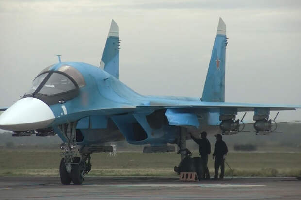 Экипаж Су-34 ВКС России уничтожил личный состав и опорный пункт ВСУ в приграничном районе Курской области