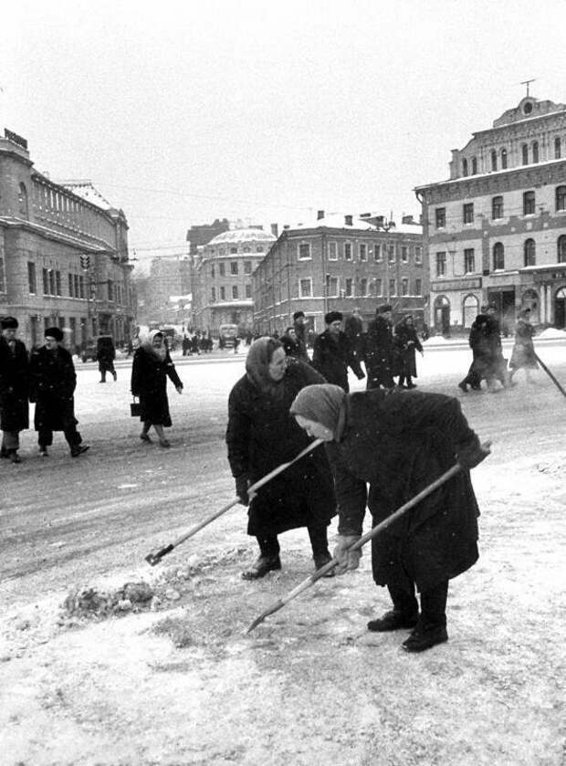Арбатская площадь, 1959 год. город, зима, москва, ностальгия, фото, фотографии