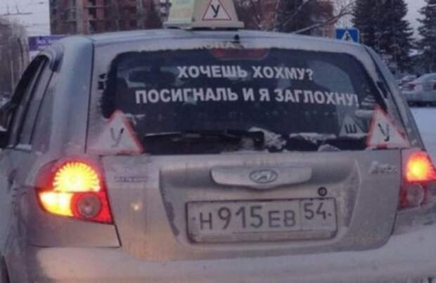 Смешные автоприколы (30 фото)