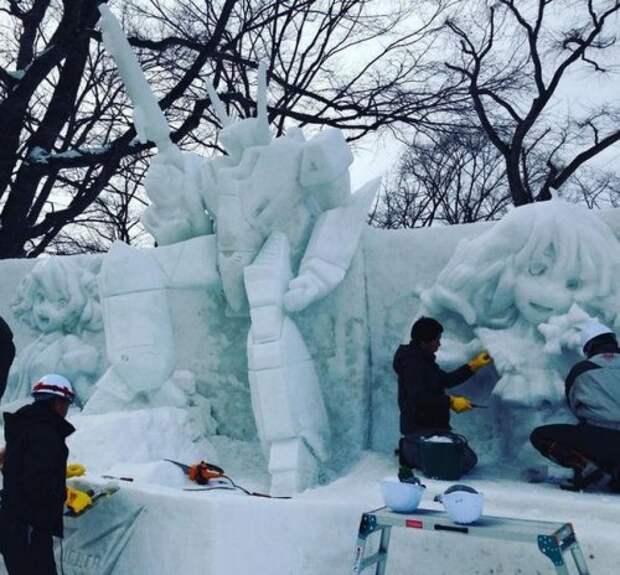 В японском городе Саппоро открылся ежегодный Фестиваль снега (15 фото)