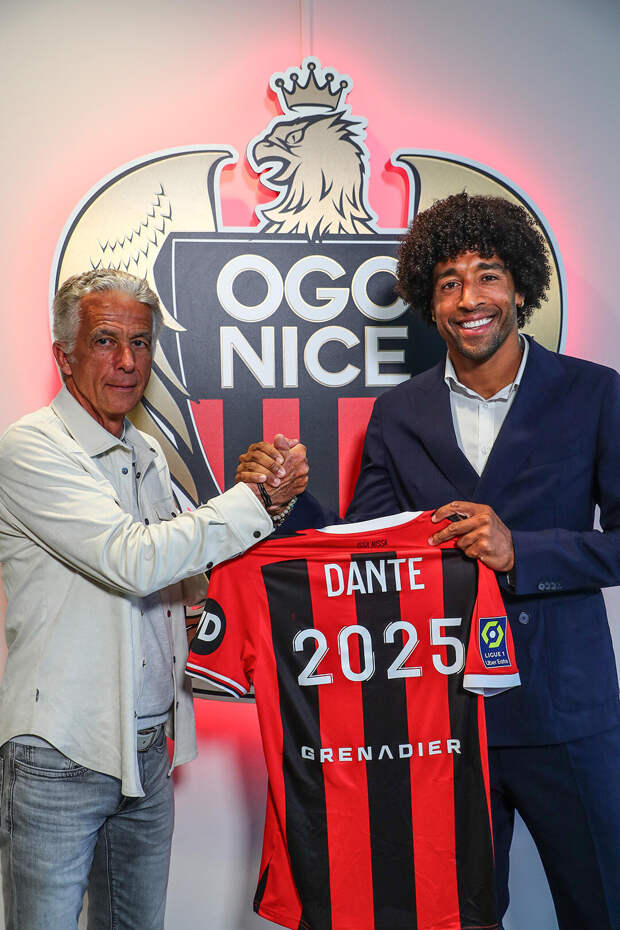 40-летний Данте продлил контракт с «Ниццей» на год. Защитник проведет 9-й сезон в клубе