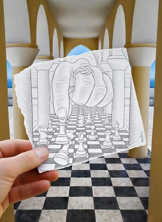 рисунок шахматной партии