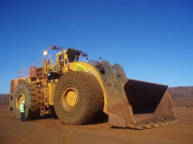 4. Фронтальный погрузчик LeTourneau L–2350. 4. Фронтальный погрузчик LeTourneau L–2350. интересное, рекорды, техника