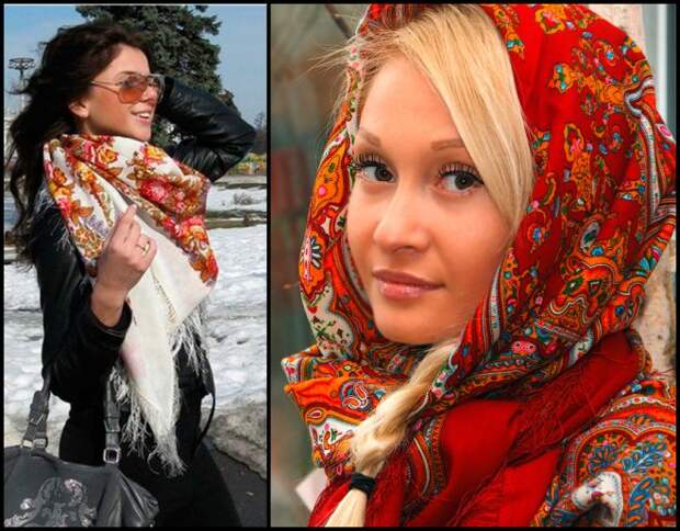Русские красавицы и русские шали