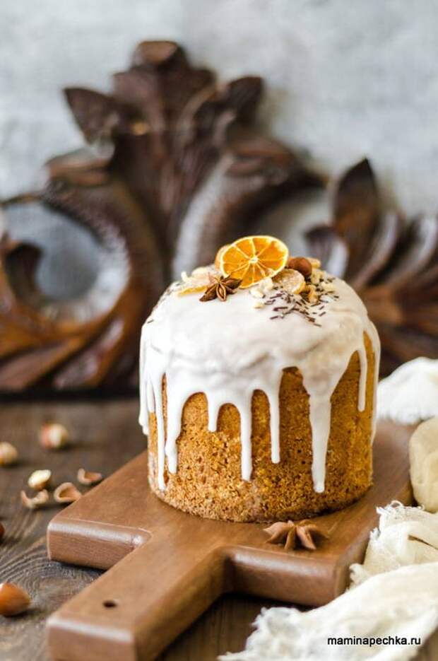 Пасхальный кулич с творогом