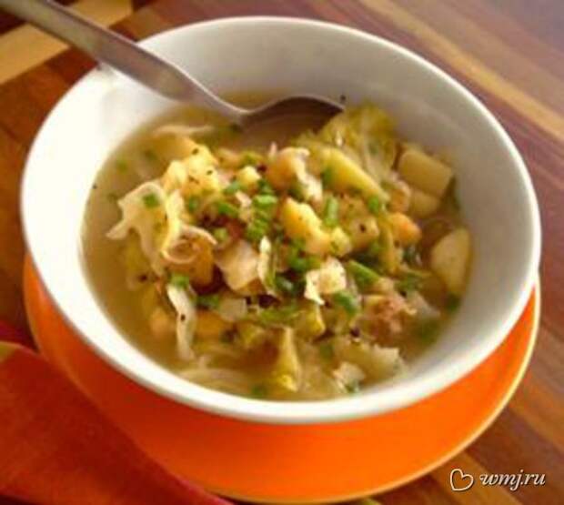 Картофельный суп с савойской капустой