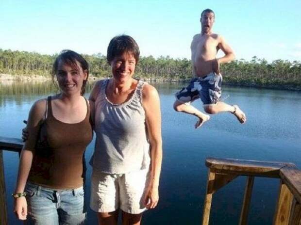 Папы, которым очень нравится фотографироваться на заднем плане
