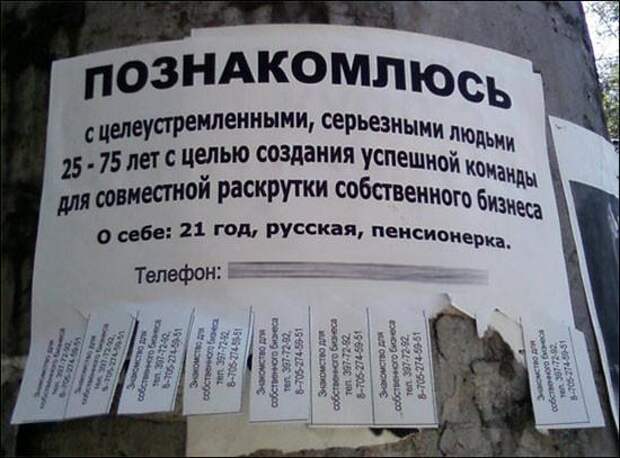 Ищу лысую или волосатую! Хиты брачных объявлений! (30 фото) Ищу лысую или волосатую! Хиты брачных объявлений! (30 фото)