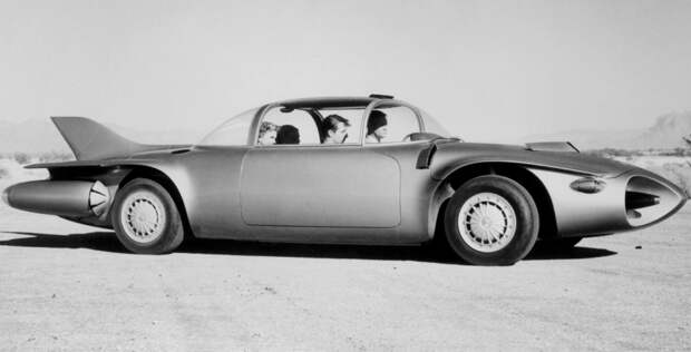 Прототип газотурбинного автомобиля Fiat 1954 fiat, газотурбинный двигатель, концепт, прототип, турбина