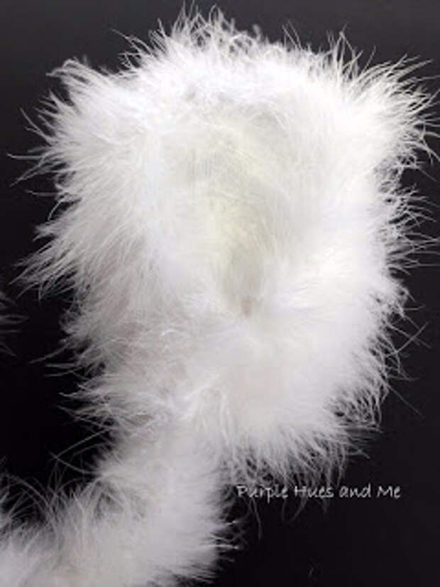 Белая сова из папье маше и боа (4) (240x320, 57Kb)