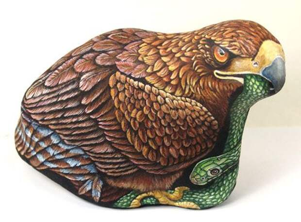Рисунки на камнях от Ernestina Gallina