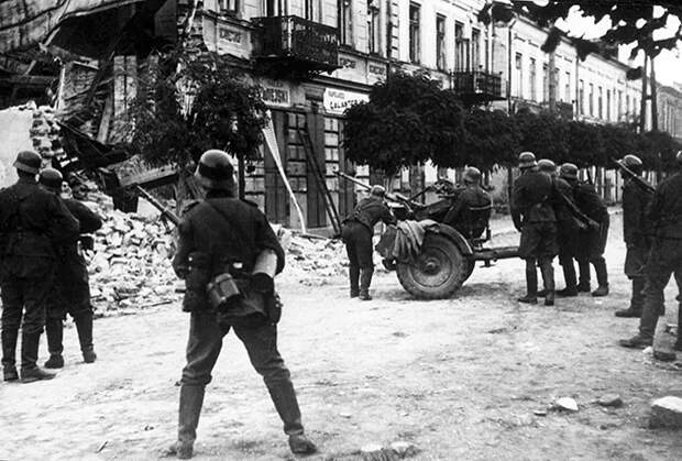 Немецкие войска в Польше. 21 сентября 1939 года