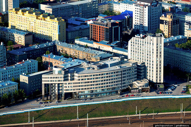Новосибирск с вертолета