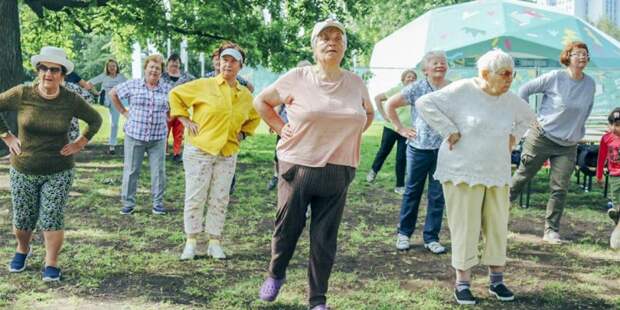 Участники программы "Московское долголетие" худеют благодаря йоге и фитнесу. Фото: mos.ru