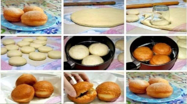 Вкуснейшие пончики с начинкой