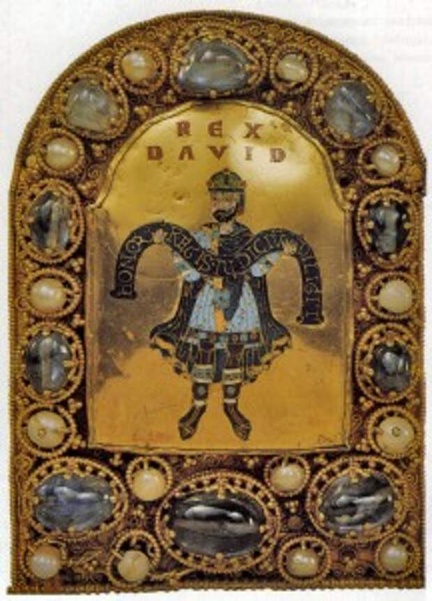 Эмалевая миниатюра с царем Давидом