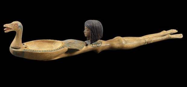 Еще одна деревянная ложечка той эпохи. древний египет, интересно, история