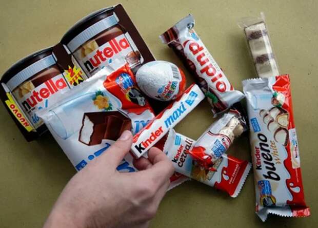 продукция компании Ferrero шоколадки киндер