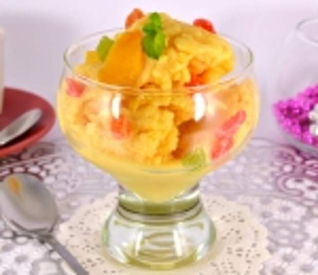Домашнее персиковое мороженое