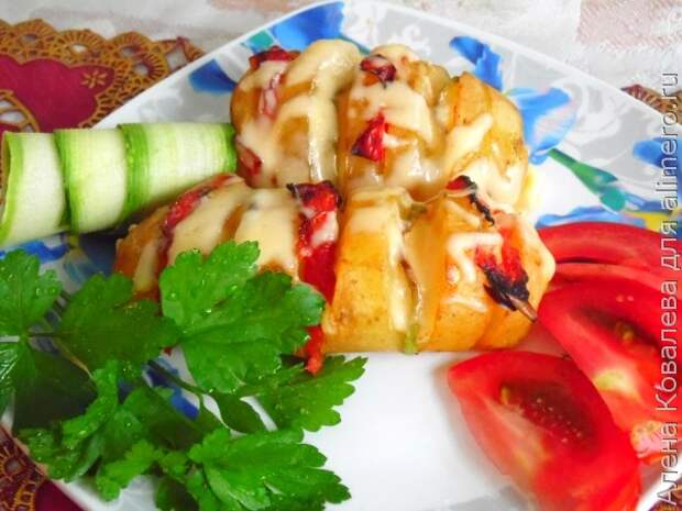 Картофель с овощами Картофель с овощами