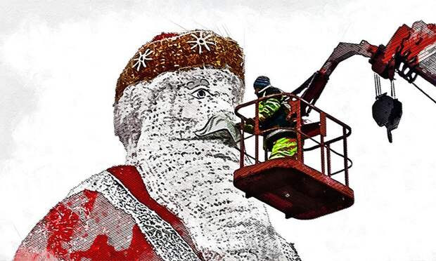 В Орле разобрали Снегурочку с Дедом Морозом и главную ёлку