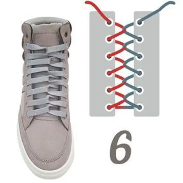 Как завязать шнурки на кроссовках красиво по шагово