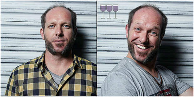Все оттенки пьяного: лицо до и после пары бокалов