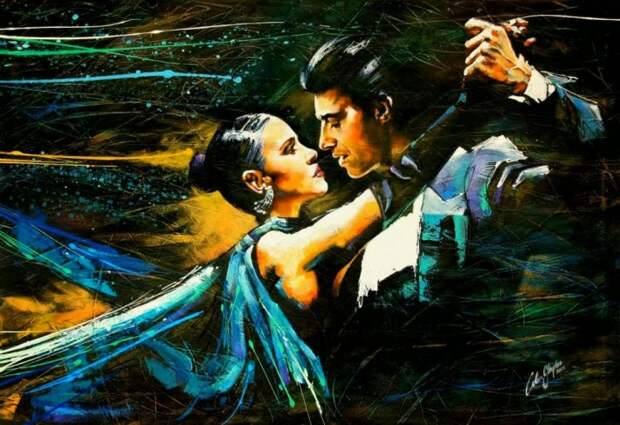 В ритме танго.  Художник Colin Staples (14 картин)