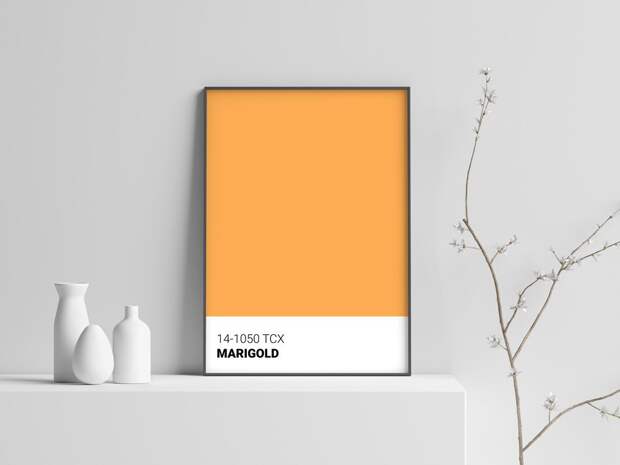 Marigold-10-1050 5 цветов, которые Pantone назвали главными трендами 2021 года