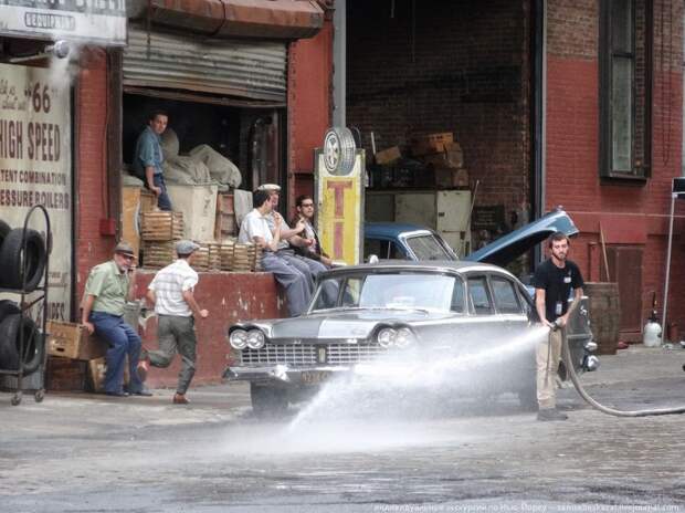 На съемочной площадке фильма Стивена Спилберга кино, авто, стивен спилберг