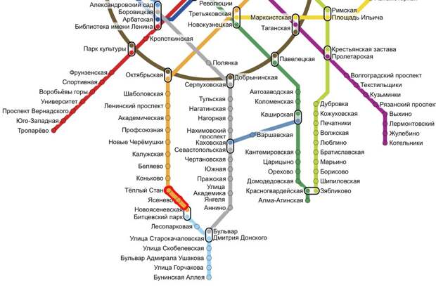 Метро москвы новые черемушки схема метро