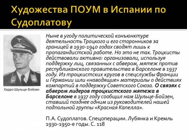 ПОУМ – партия, выбравшая неверную цель и неправильную сторону