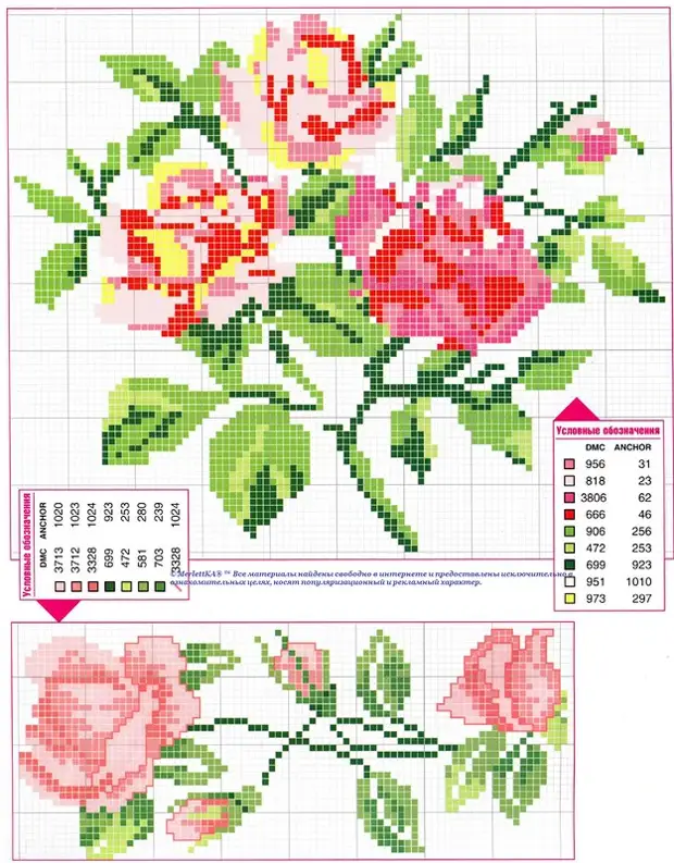 Вышивка крестом цветы схемы самые интересные