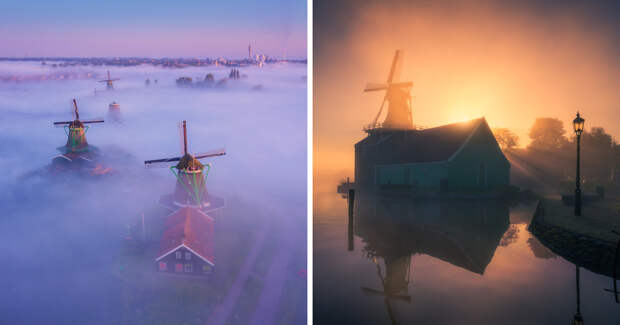 I Photographed Dutch Windmills In The Fog And The Results Are Magical