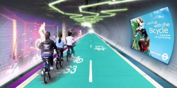 В Лондоне построят подземку для велосипедистов (7 фото)