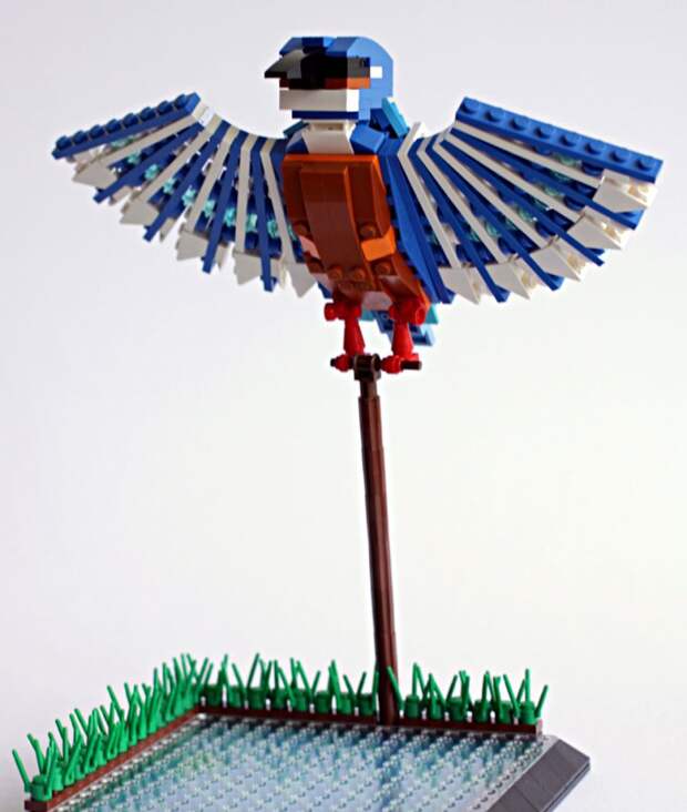 том пулсом скульптуры птиц из конструктора LEGO (10)