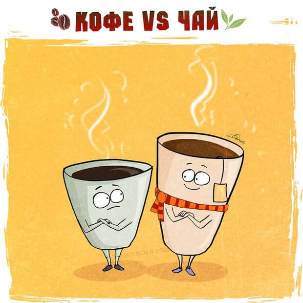 что лучше - чай или кофе 