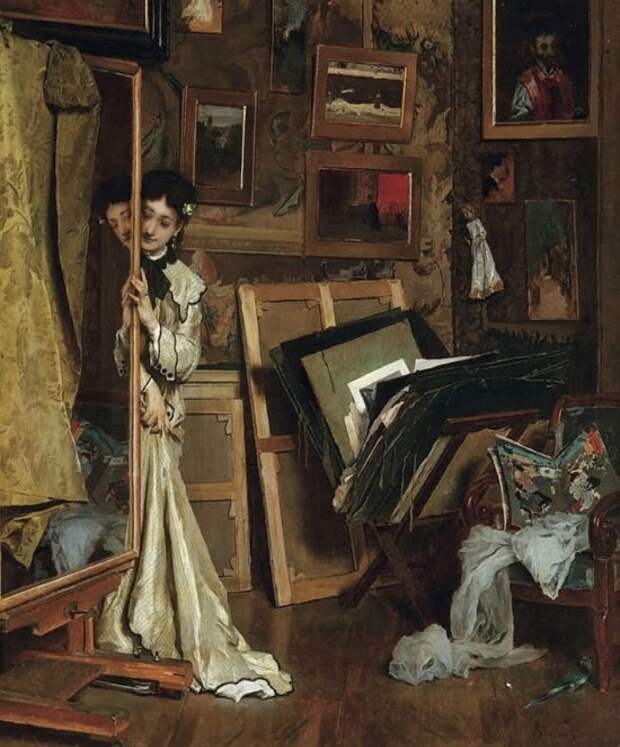 художник Альфред Стевенс (Alfred Stevens) картины - 08