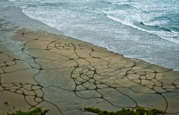Картины на песке. Андрес Амадор