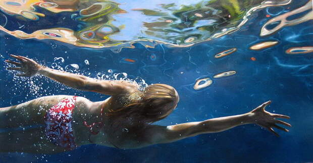 Плавающие женщины: картины Eric Zener