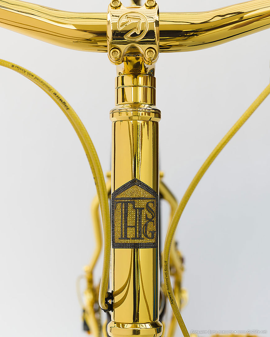 24K Gold extreme mountain bike