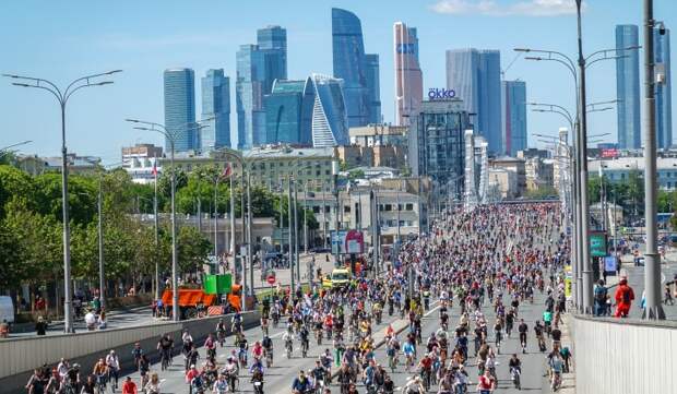 Весенний велофестиваль в Москве