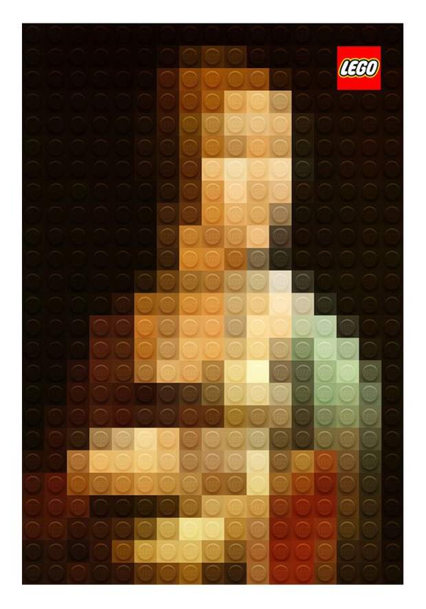 знаменитые шедевры живописи из кубиков Lego (4)