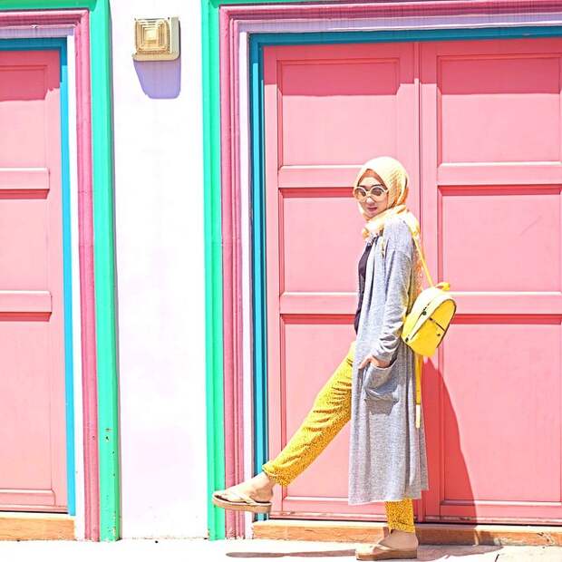 Стрит-стайл мусульманских женщин от Dian Pelangi