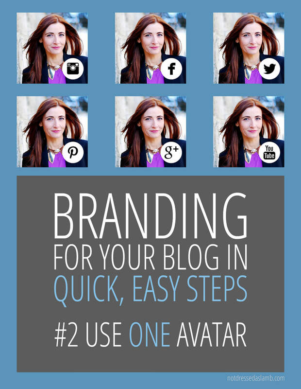 Blogging Tips | Branding For Your Blog in Quick, Easy Steps: Use just ONE avatar